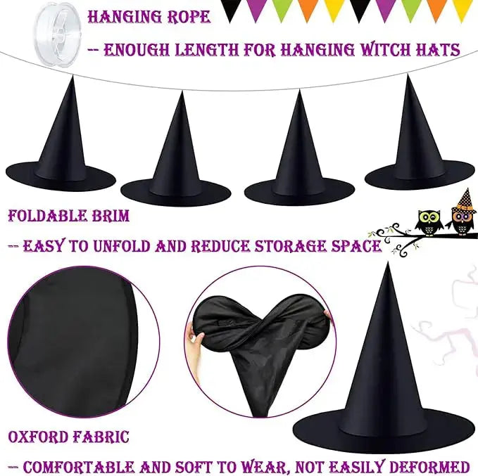 Spookachtige Halloween Heksenhoed Versiering voor Feest en Thuis