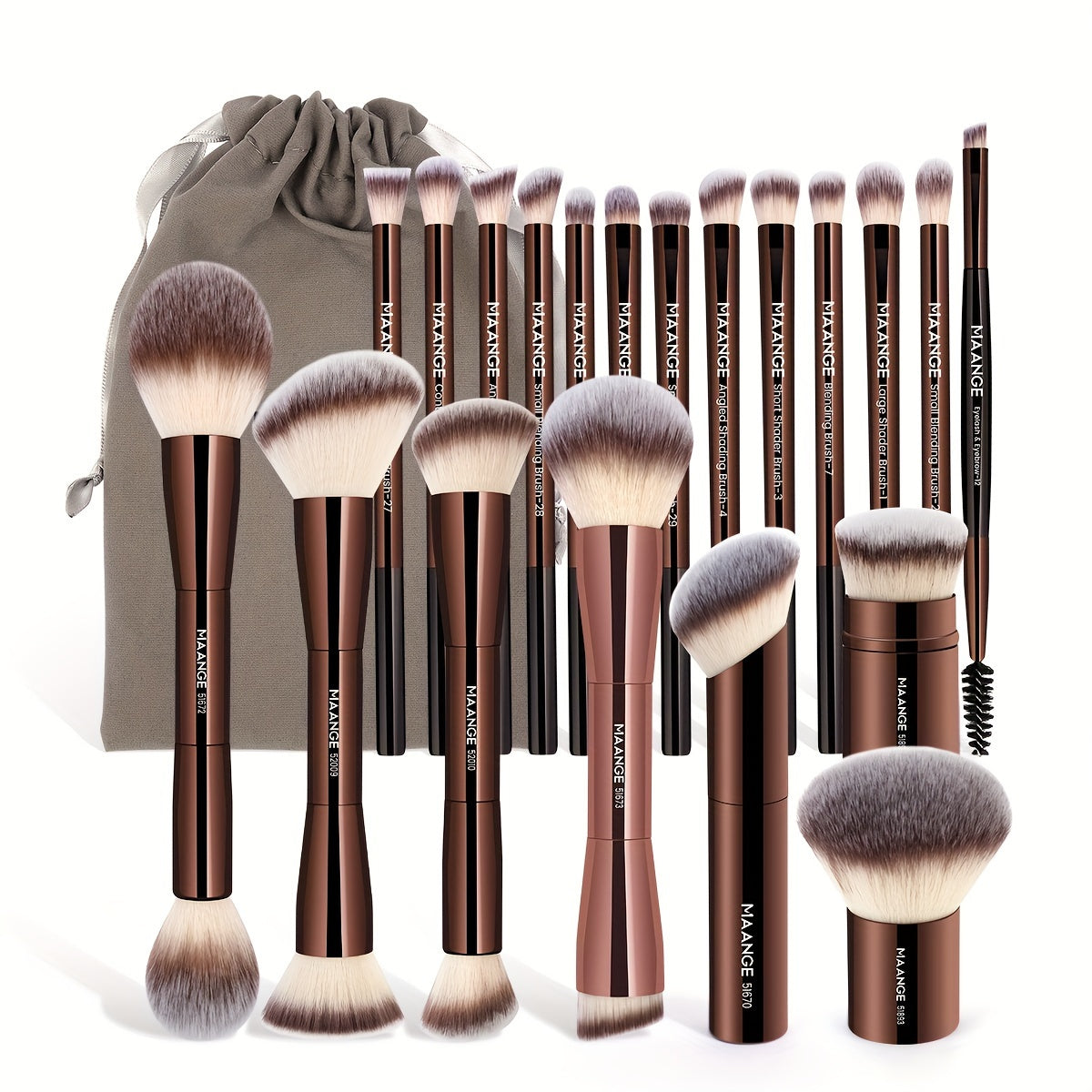 GlowArt™ Kabuki Make-upkwastenset voor perfecte applicatie