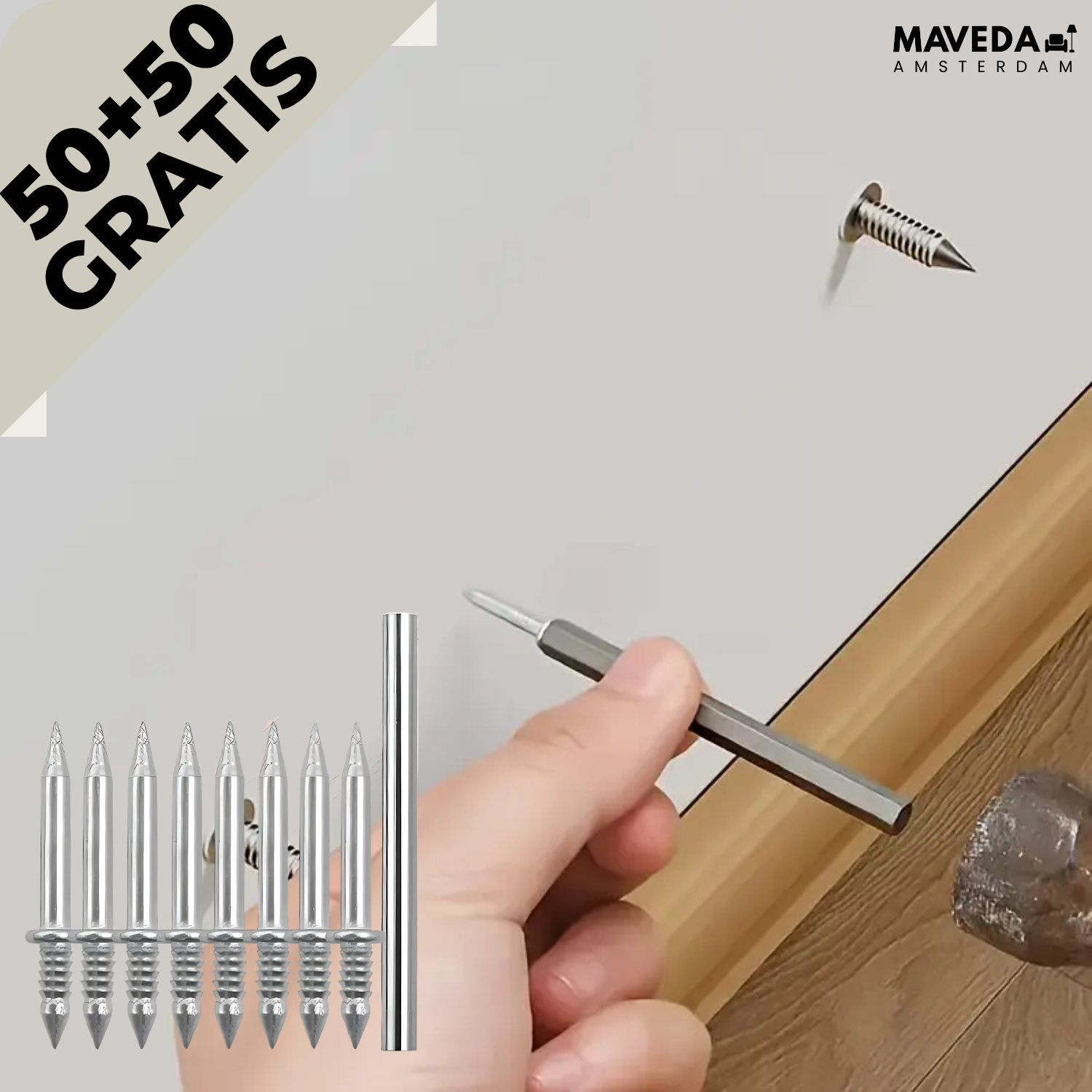 50+50 FREE | NoMark™ - Non-Marking Nail Set for Molding