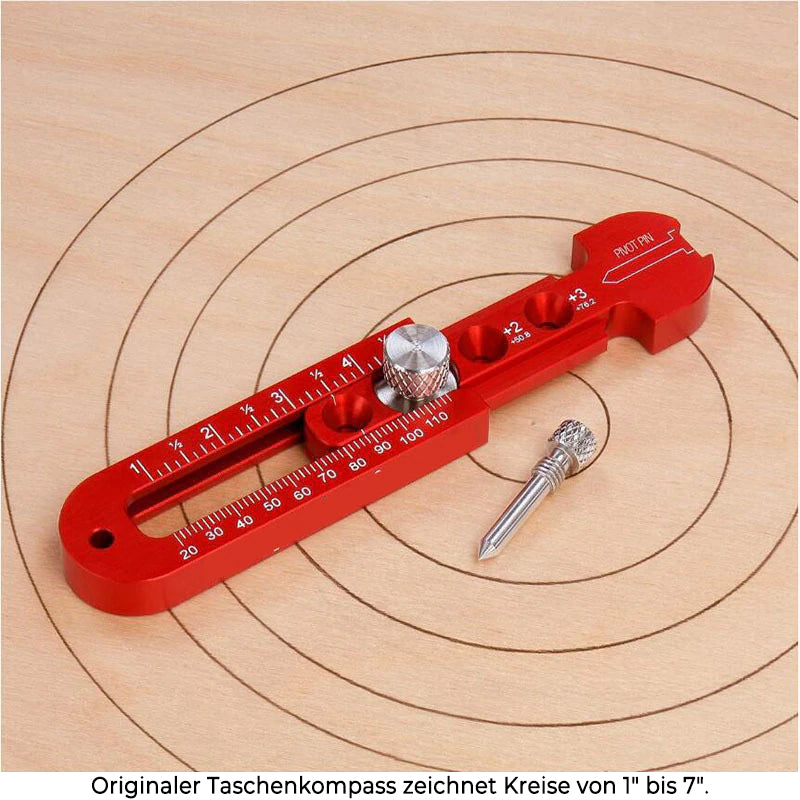 SmartArc - Circular Adjustable Compass Measuring Tool for Woodworking