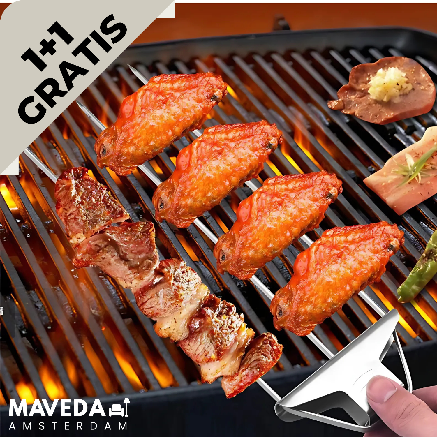 Buy 1+1 FREE | GrillTwist™ - Perfectly grilled skewers in seconds