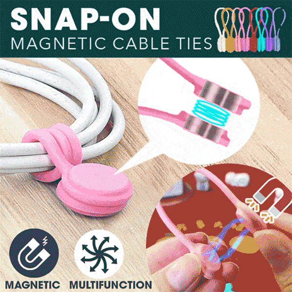 3+3 FREE | MagnoTie - Magnetic Cable Ties [Last Day Sale]