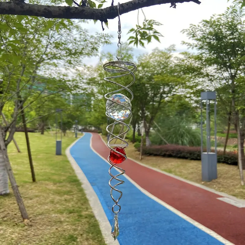 Buy One Get One Free | CrystalTwister™️ - Metal Crystal Spiral Wind Chime [Last-Day Sale] 