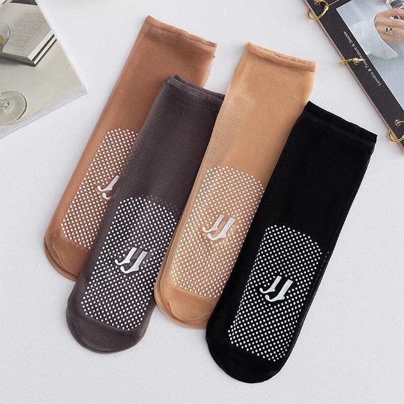 5+5 FREE CrystalSocks™ - Invisible, non-slip Crystal Silk socks
