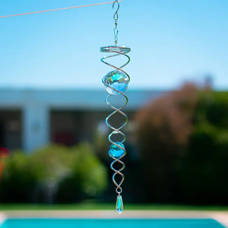 Buy One Get One Free | CrystalTwister™️ - Metal Crystal Spiral Wind Chime [Last-Day Sale] 