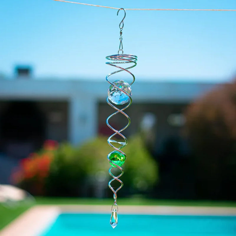 Buy One Get One Free | CrystalTwister™️ - Metal Crystal Spiral Wind Chime [Last-Day Sale] 