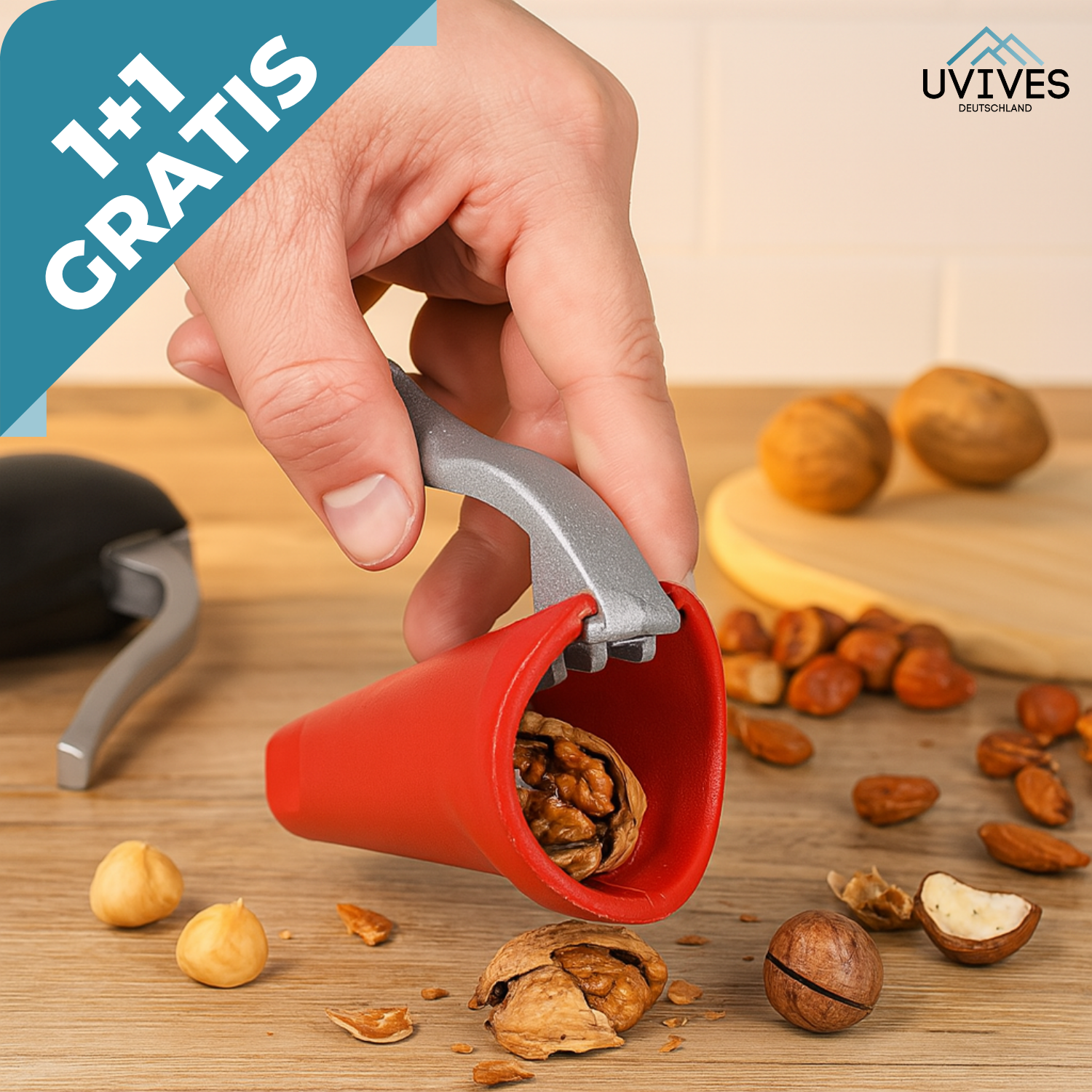 1+1 FREE | NutMeister - Cracks every nut with minimal effort