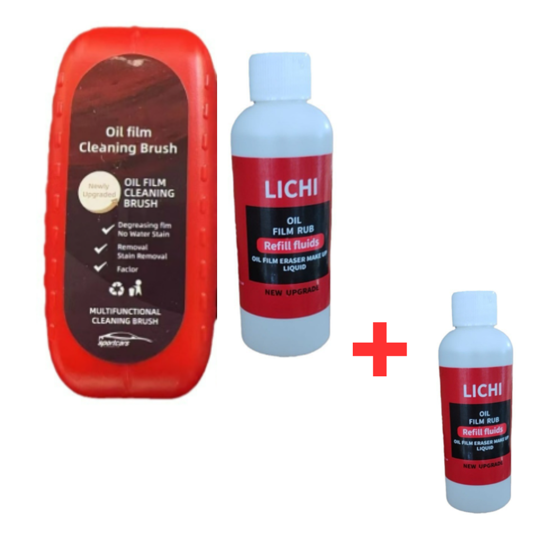 GlideCoat - coating solution and brush for car windows with oil film