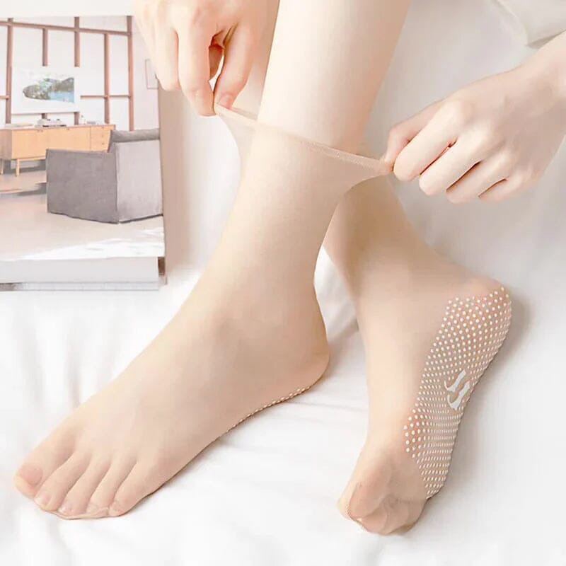 5+5 FREE CrystalSocks™ - Invisible, non-slip Crystal Silk socks