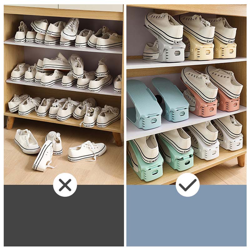 Buy one and get one free | RackUp - Adjustable double-tier shoe rack [Last-day sale]