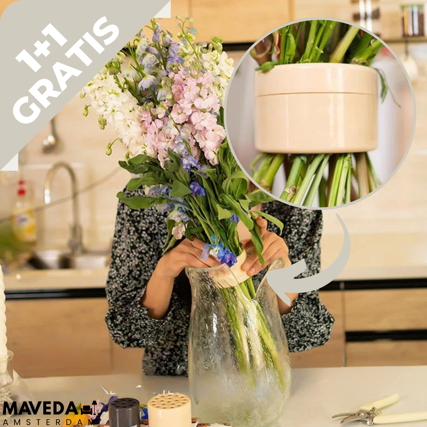 Buy 1+1 FREE | BloomHolder - Perfect arrangements in seconds