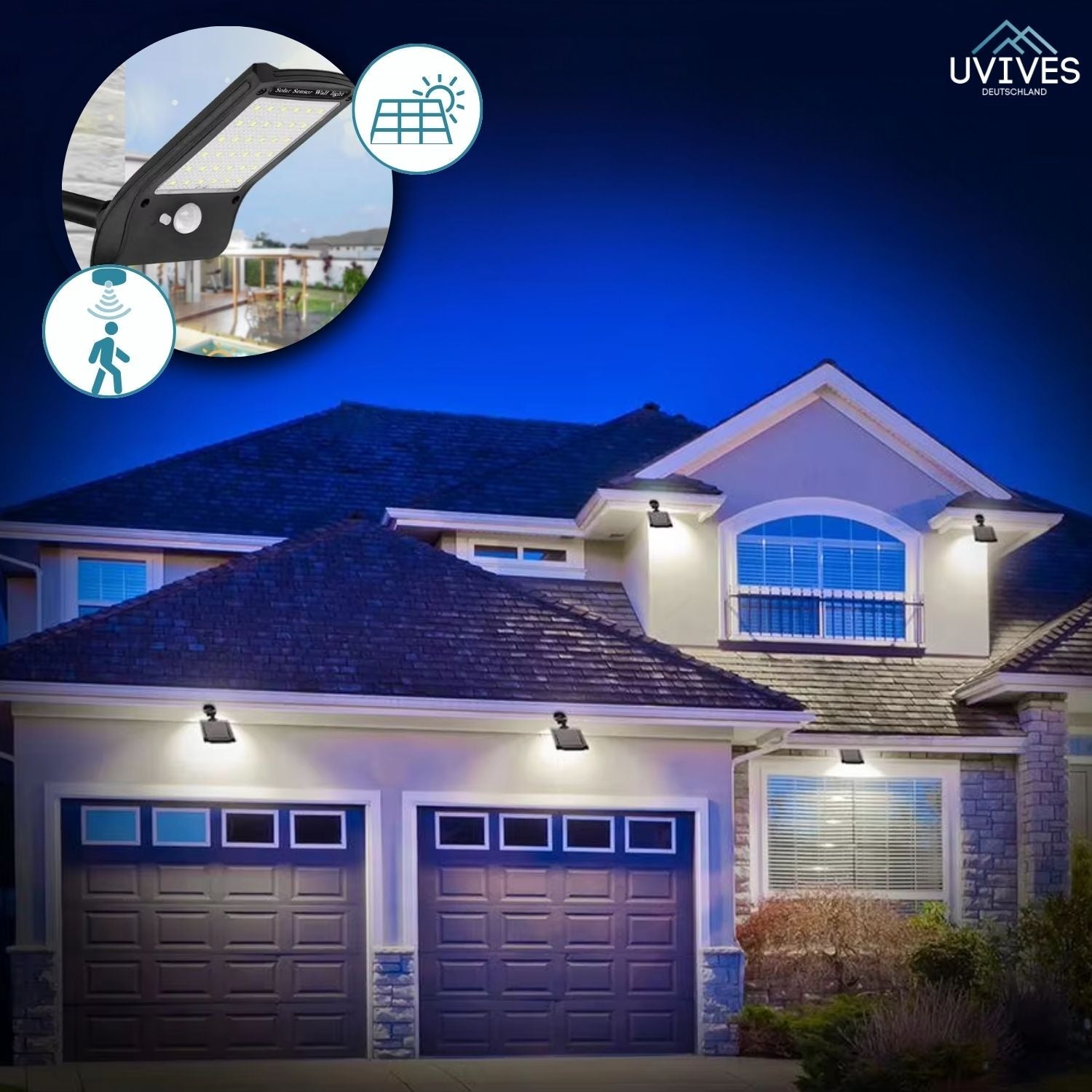 HelioGlow™ - Rotatable light with sun sensor