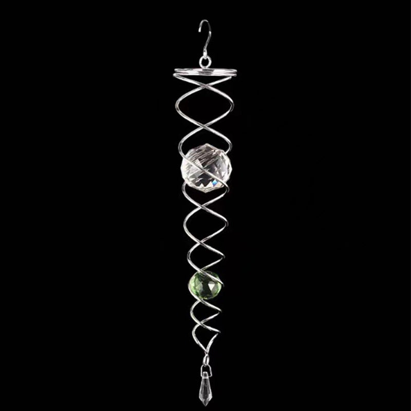 Buy One Get One Free | CrystalTwister™️ - Metal Crystal Spiral Wind Chime [Last-Day Sale] 