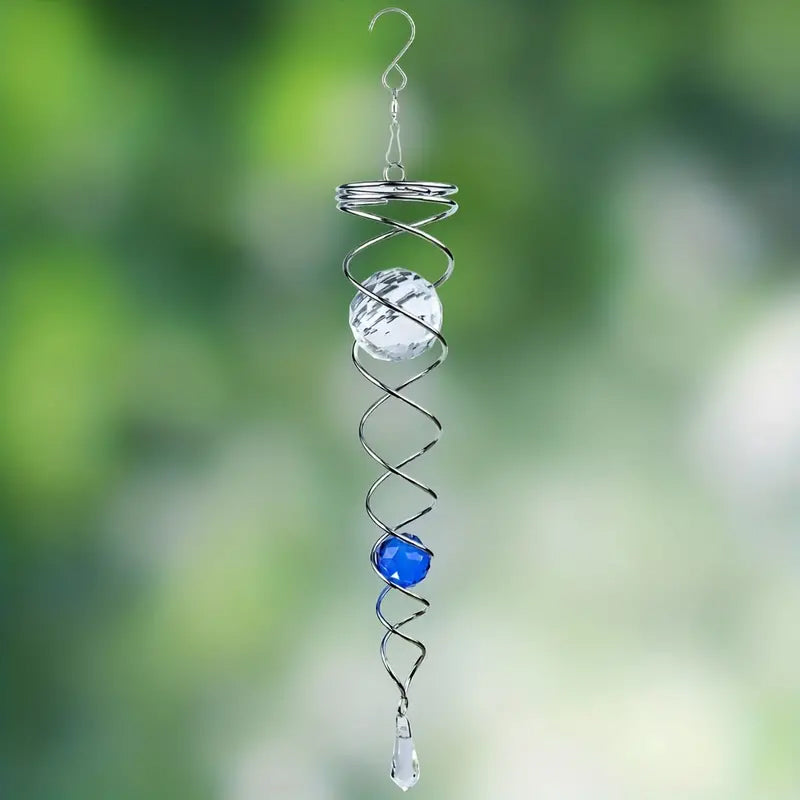 Buy One Get One Free | CrystalTwister™️ - Metal Crystal Spiral Wind Chime [Last-Day Sale] 