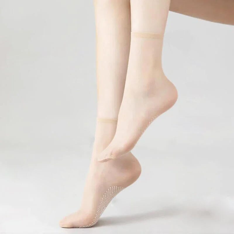5+5 FREE CrystalSocks™ - Invisible, non-slip Crystal Silk socks