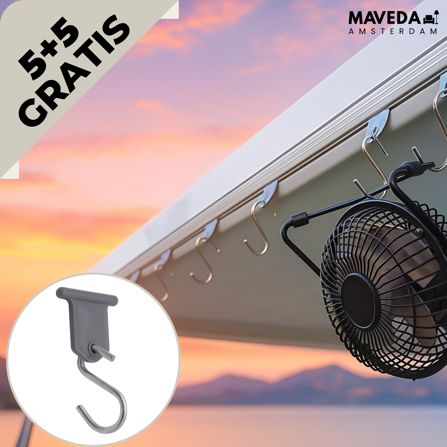 5+5 FREE | MarkiHook™ - Secure mounting for your camper awning