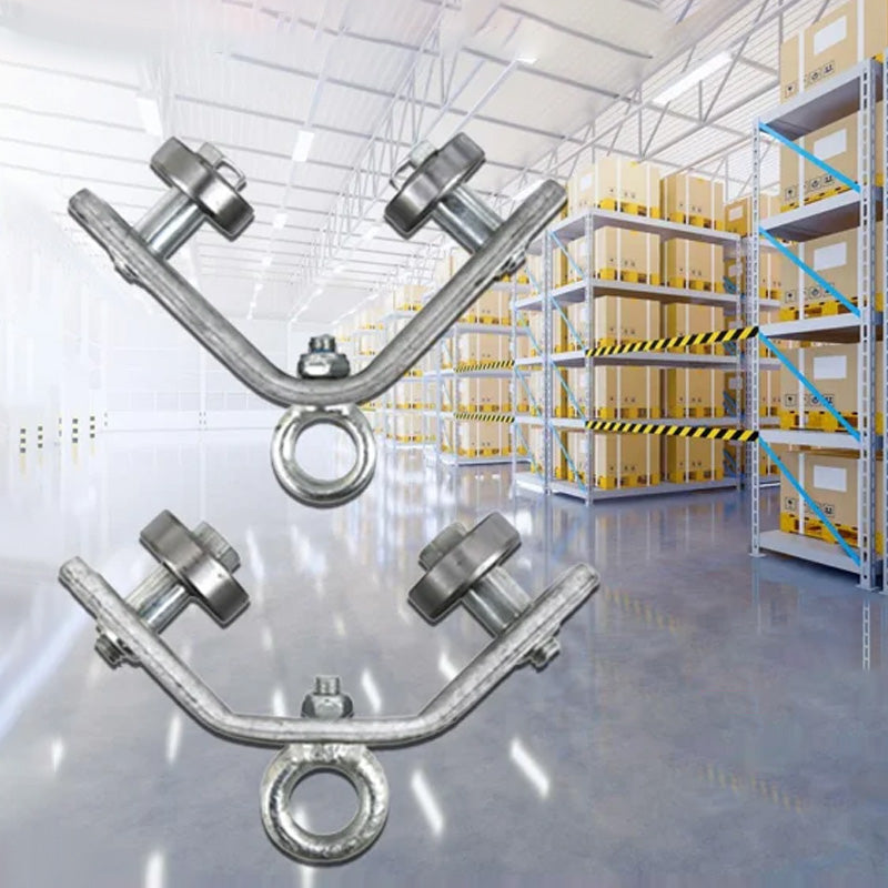 Buy 1+1 FREE | LiftPro - Angle Iron Rail Suspension Pulley [Last Day Sale] 