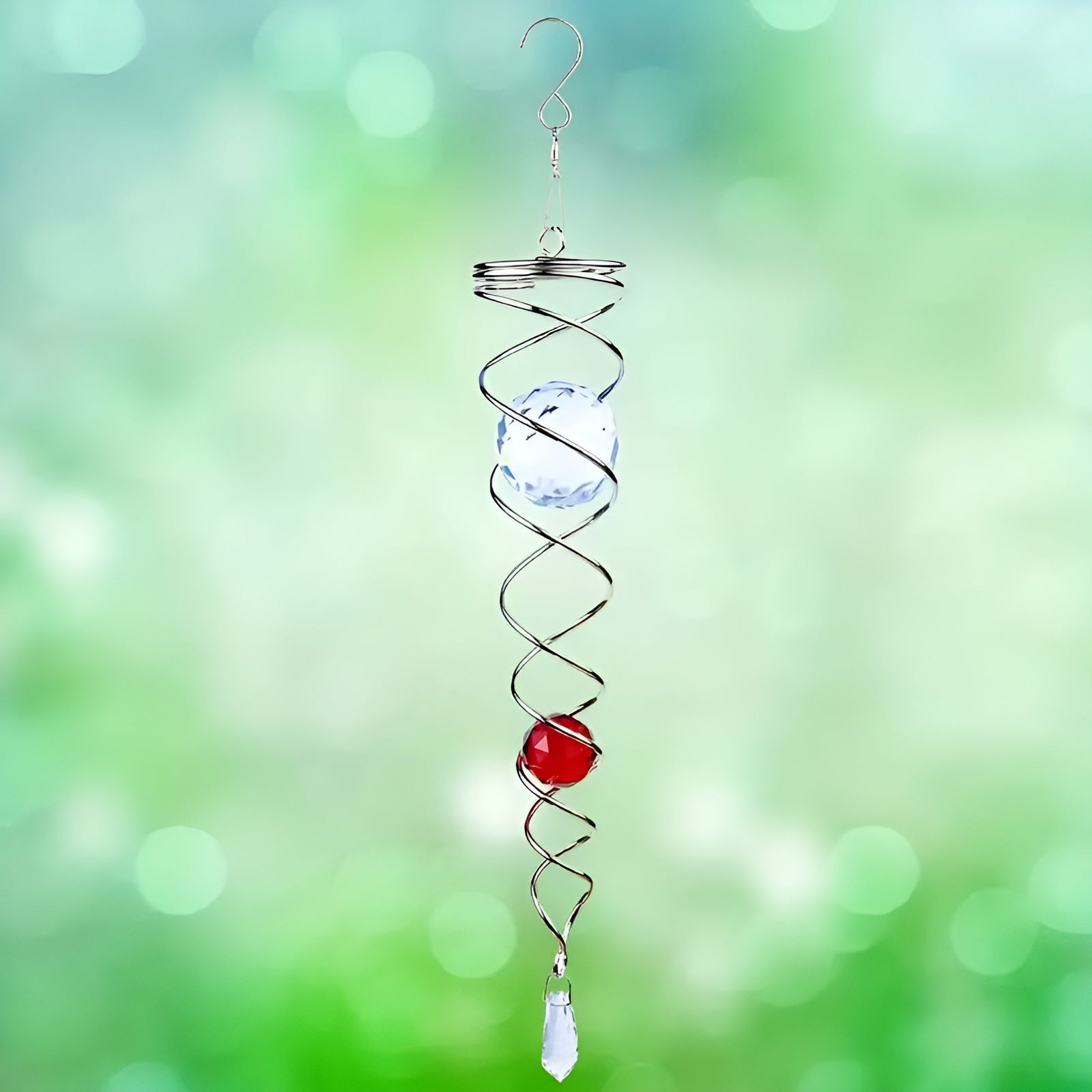 Buy One Get One Free | CrystalTwister™️ - Metal Crystal Spiral Wind Chime [Last-Day Sale] 