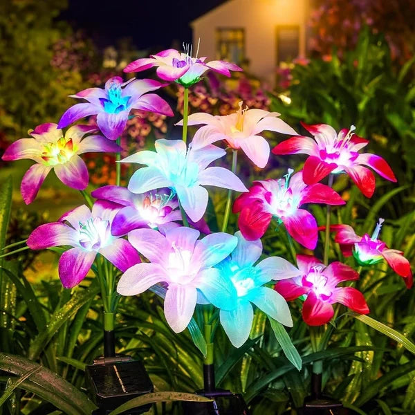 SolarBlossom - Magical garden lamp with floral motif