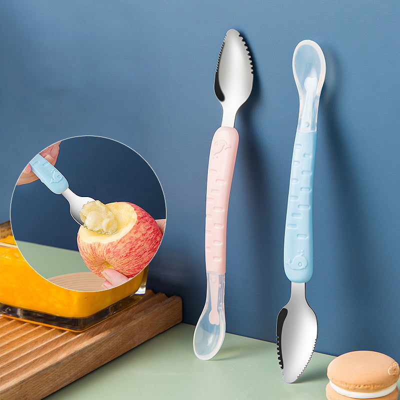 Buy One Get One Free | TinyMaster - Silicone Baby Spoon with Double Head [Last Day Sale]