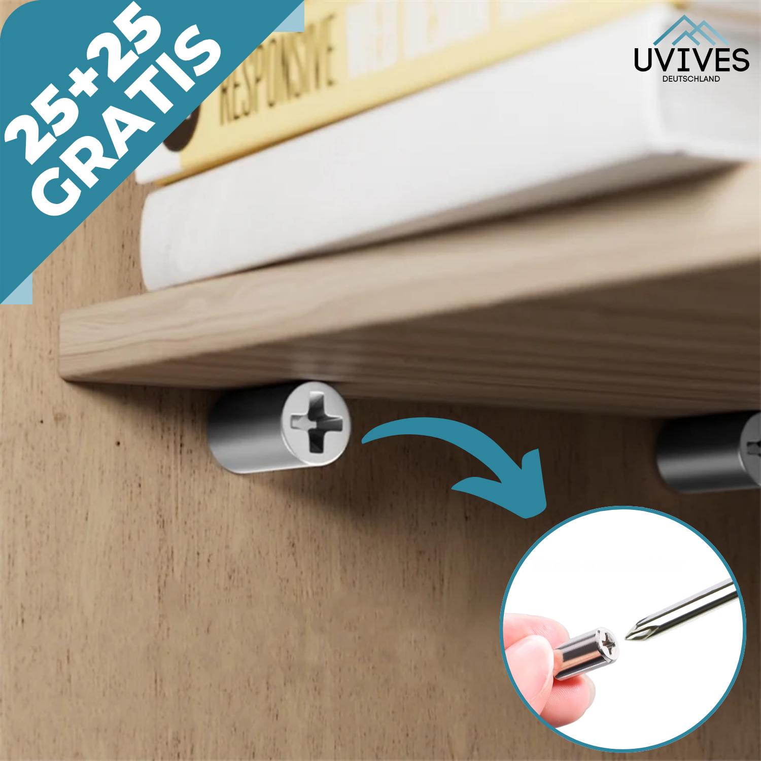 25+25 FREE | ShelfFix - Sturdy shelf brackets without drilling