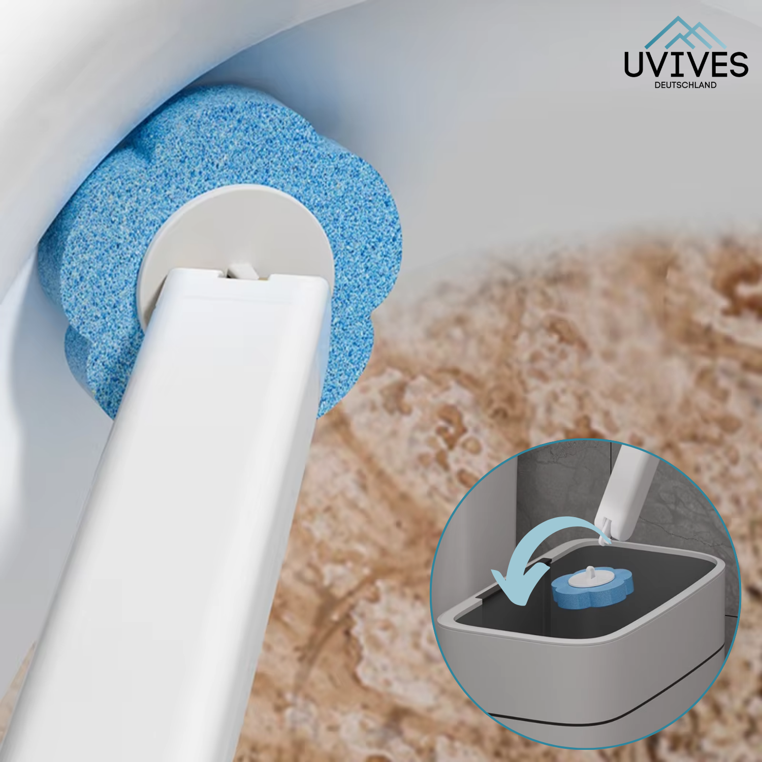 CleanGrip™ - Hygienically clean toilet without scrubbing