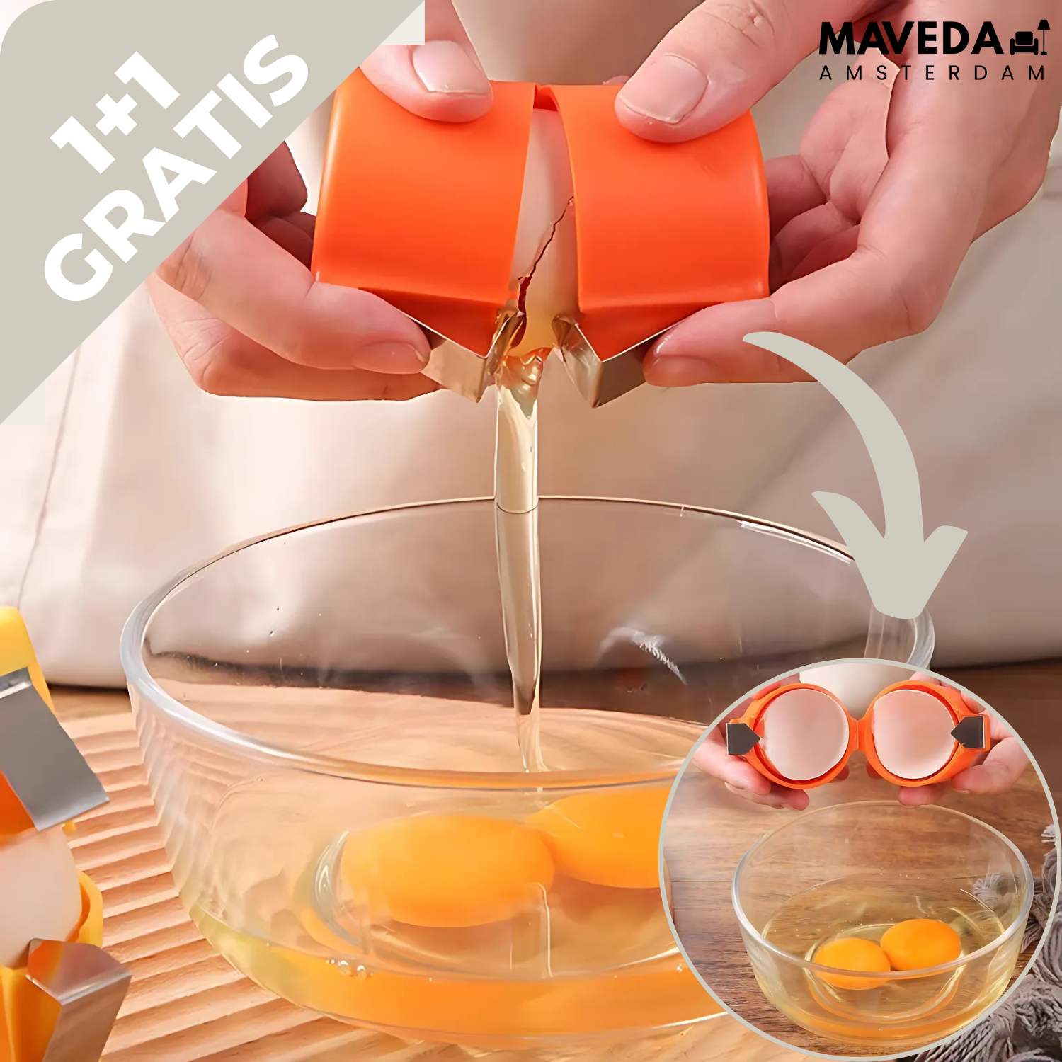 Buy 1 Get 1 Free | EggBuddy™ - Egg Opener and Separator in One
