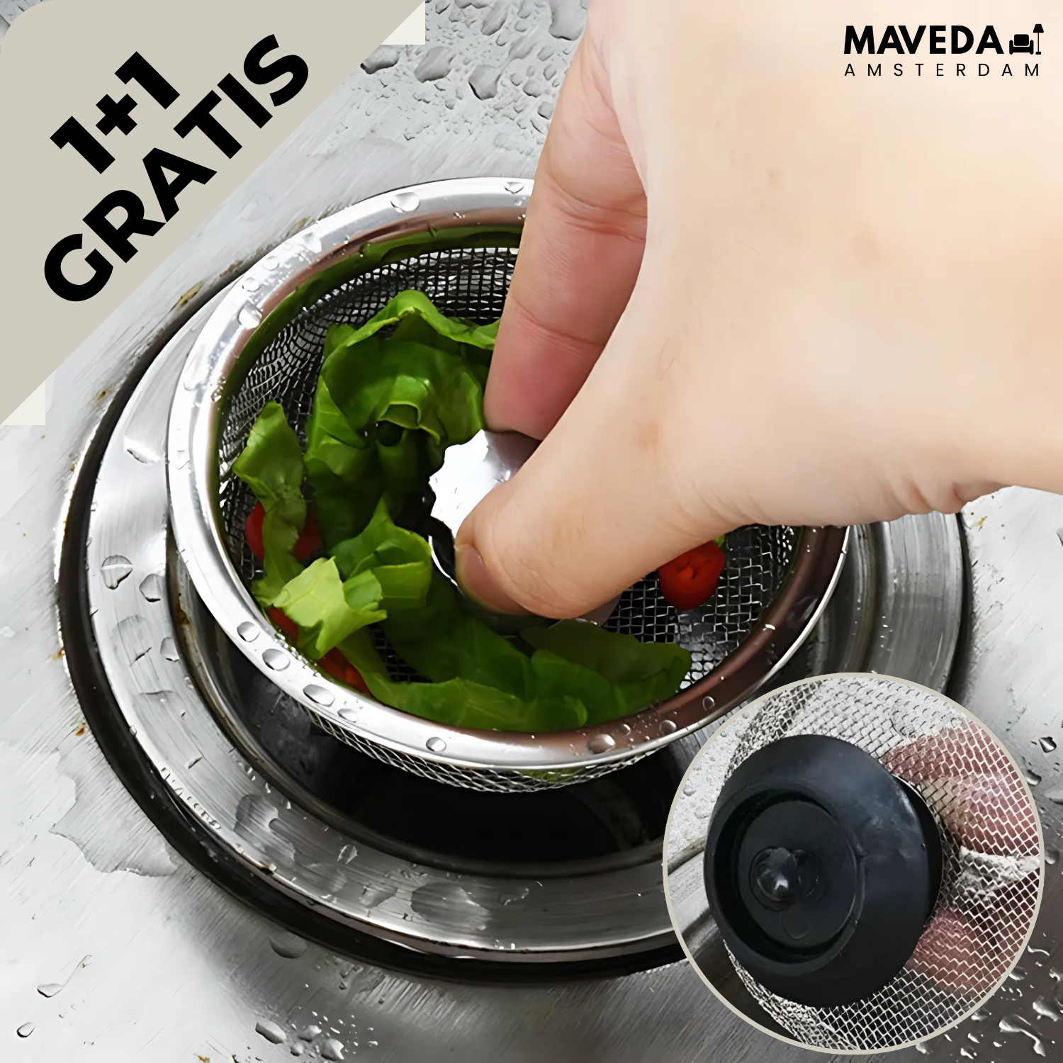 Buy one and get one free | SinkStrainer™ - prevent clogs and protect your drain!