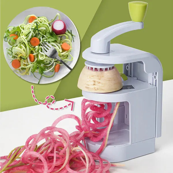 SpinCarve - Manual vegetable spiralizer for creative cooking