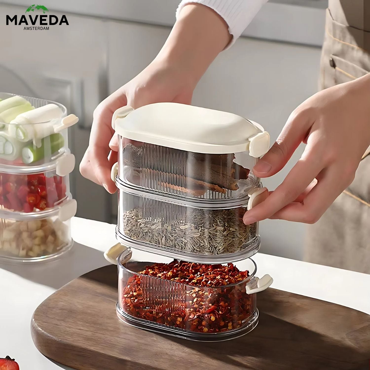 2+1 FREE | FlavourBox™ - Multi-Tier Spice Storage Box