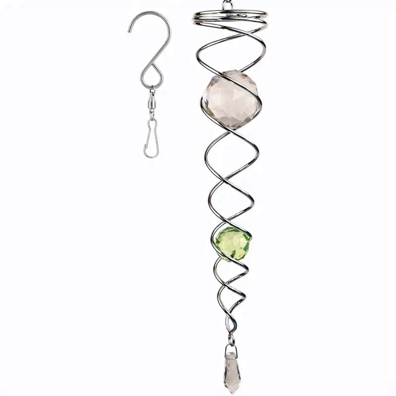 Buy One Get One Free | CrystalTwister™️ - Metal Crystal Spiral Wind Chime [Last-Day Sale] 