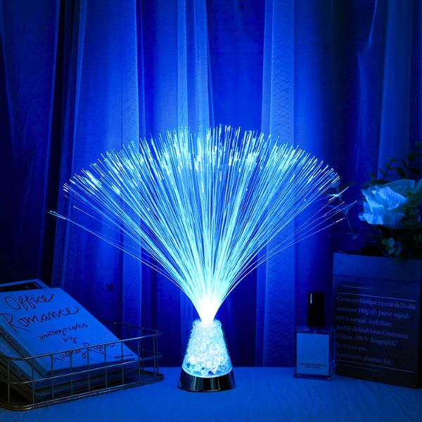 GlintWave - Fiber Optic Lamp with Crystal Base [Last Day Sale] 