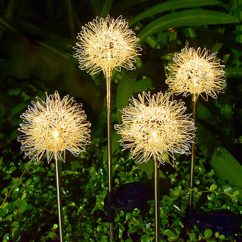 TwinklePuff - Waterproof solar garden light with dandelion motif