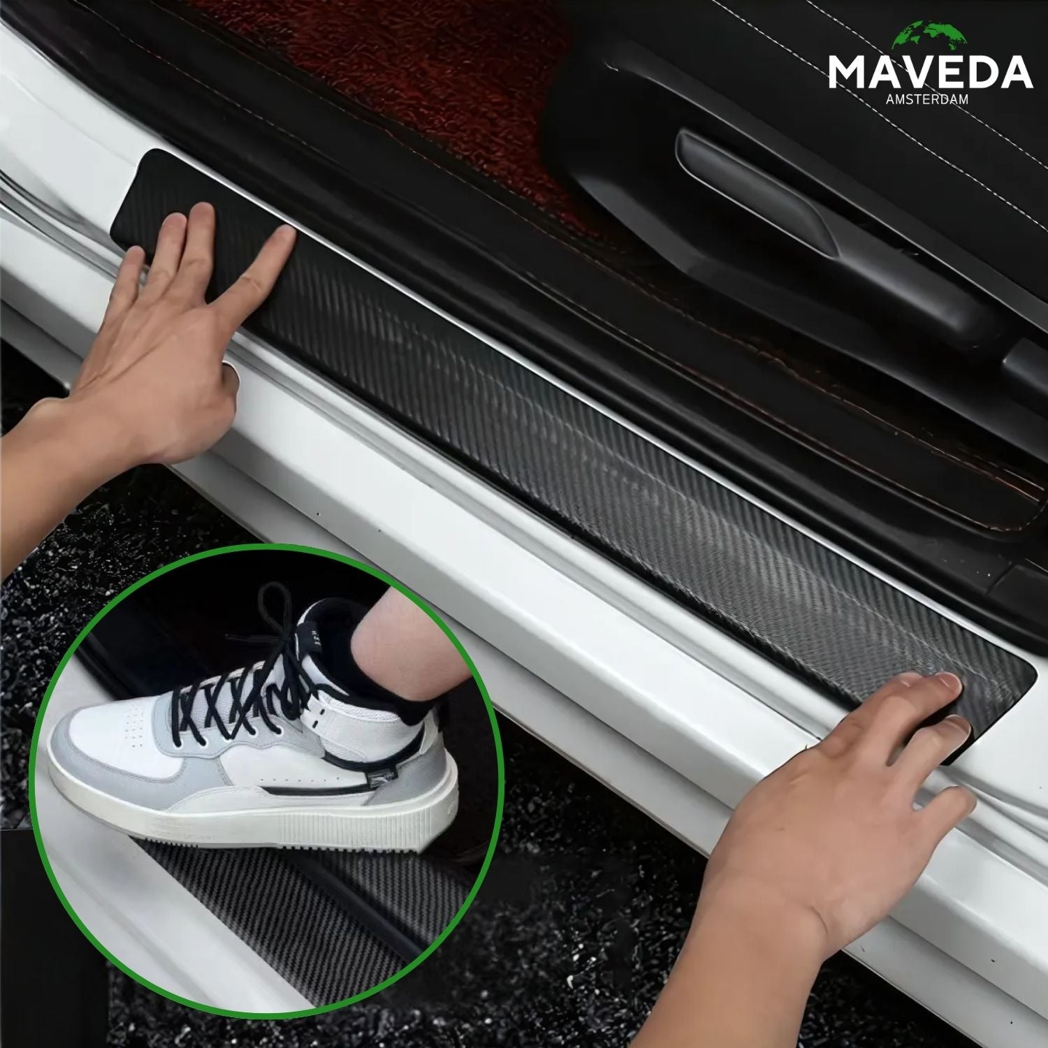 Buy 1+1 FREE | StepGrip™ - Carbon Fiber Door Protector Sticker