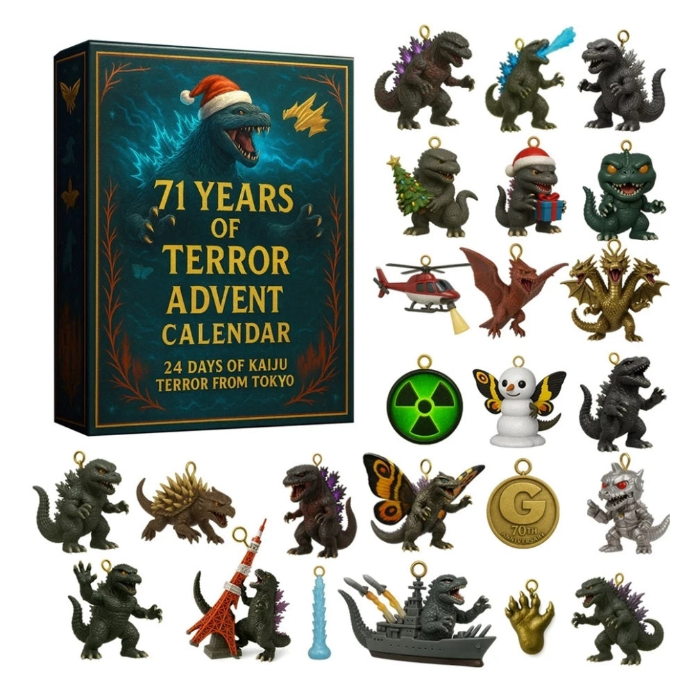 Kinder Adventskalender | Verzamelbare Dino- & Monsterhangers | Multicolor Set | Dagelijkse Verrassing