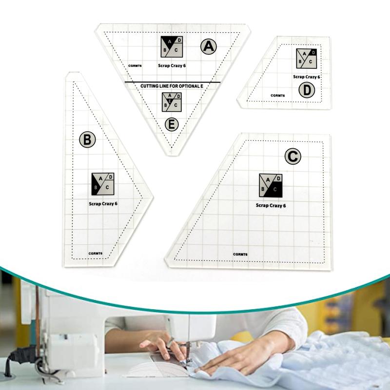 StitchGrid - Transparent Patchwork Sewing Cutting Craft Ruler