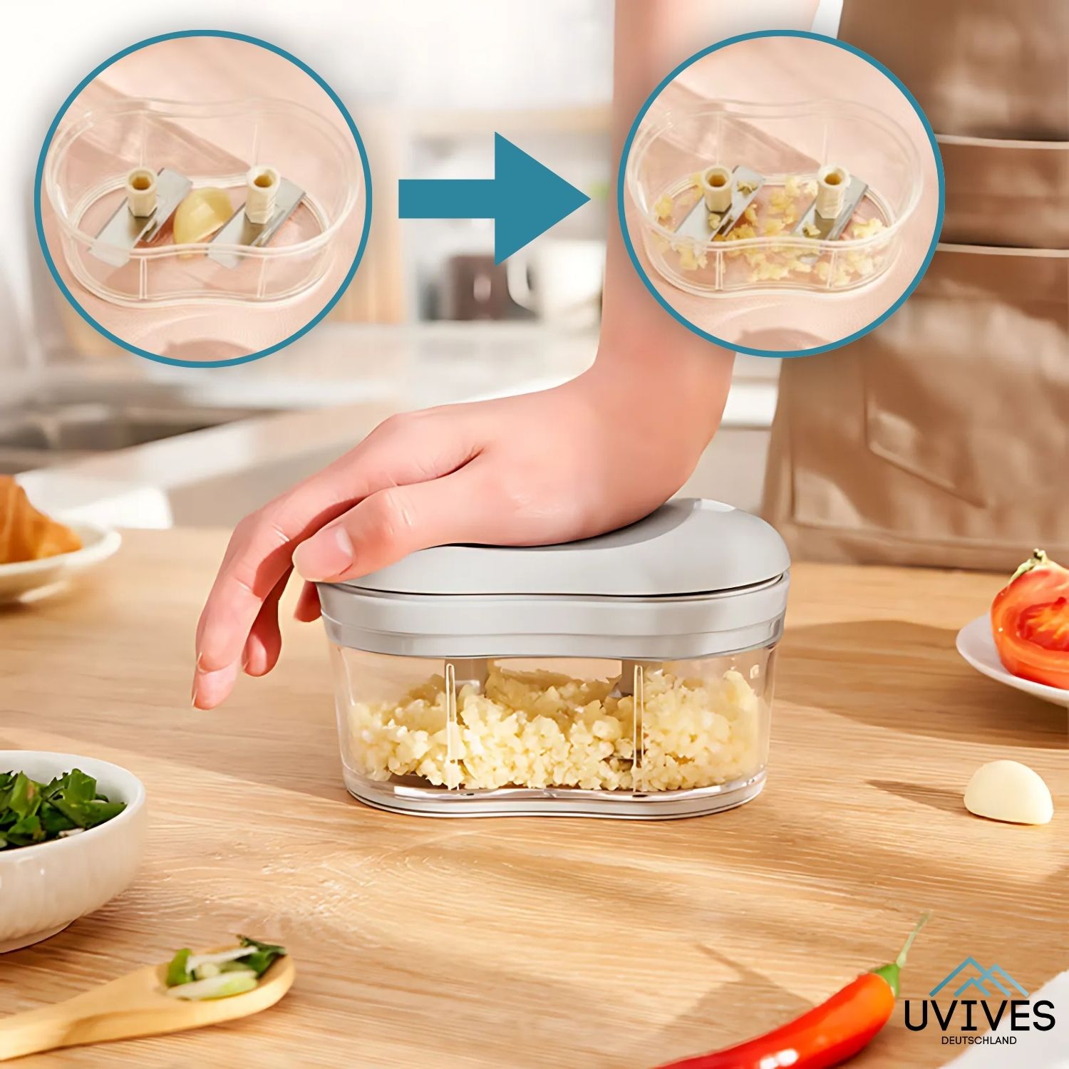 GrindWhiz™ - Hand-held Food Shredder and Herb Grinder