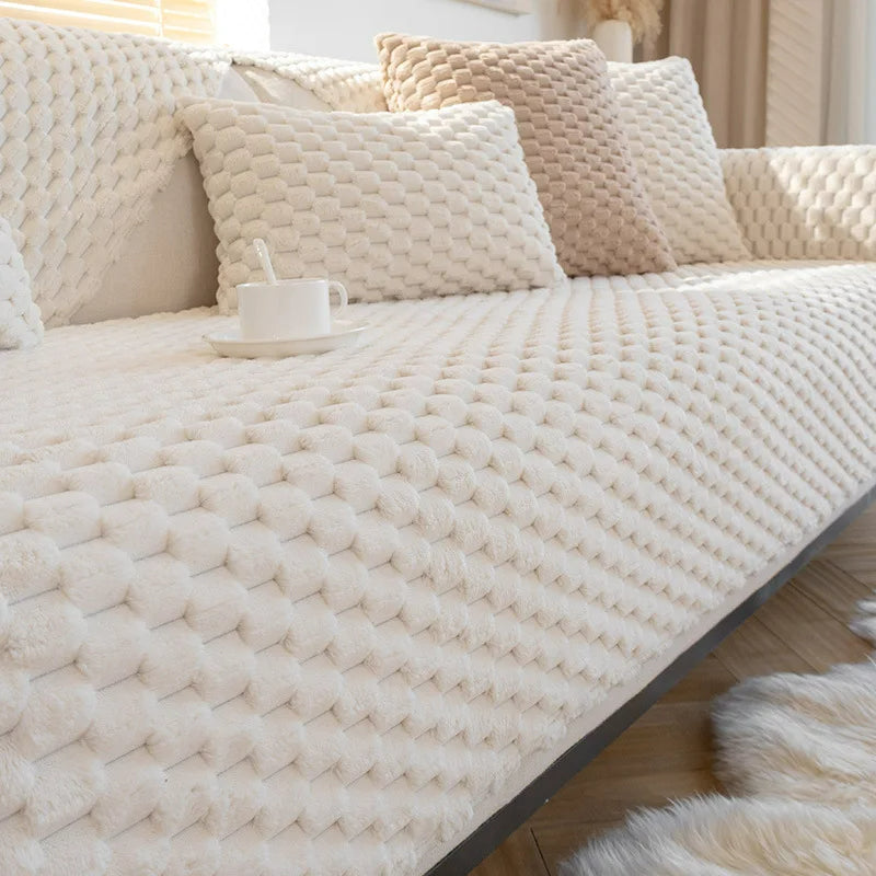 50% OFF | SofaCover™ - Winter Plush Non-Slip Sofa Cover [Last Day Sale]