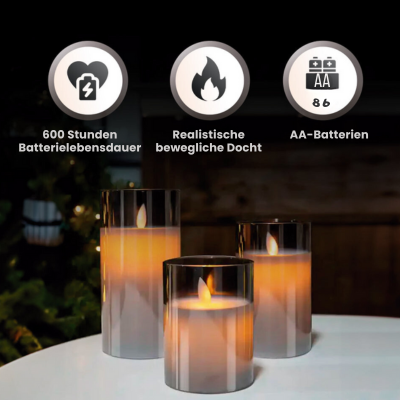 SafeCandle - Realistic flameless candles (incl. remote control) [Last day sale]