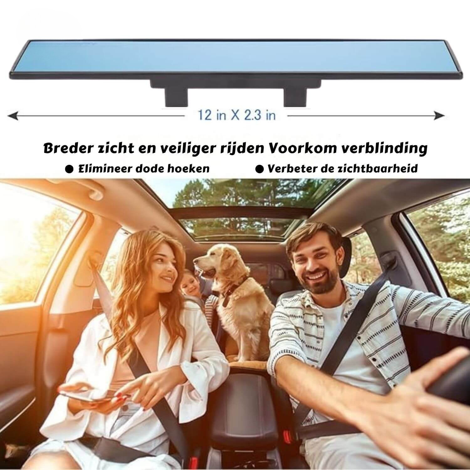 BrightMirror Pro - More visibility. More safety. Less glare.