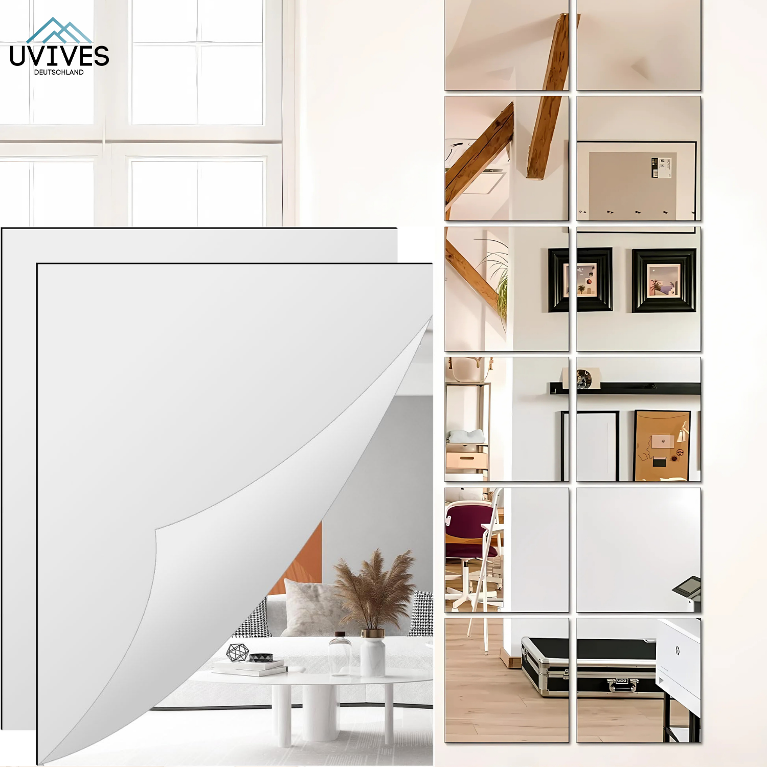 SafeReflect - The shatterproof, self-adhesive mirror film