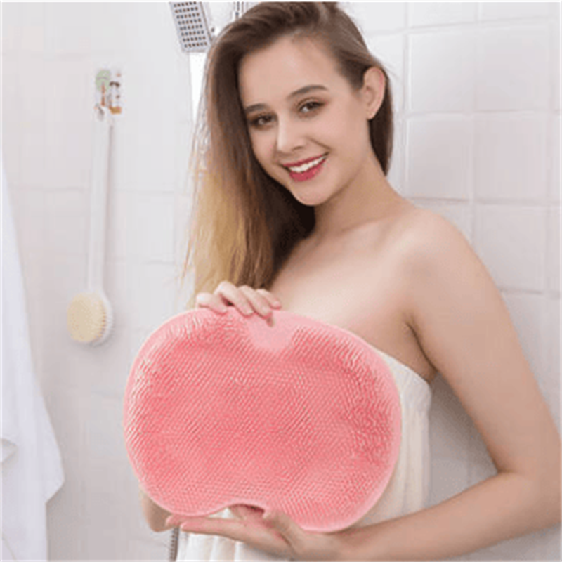 Dubbeltextuur exfoliërende voet- en rugdouche-scrubpad