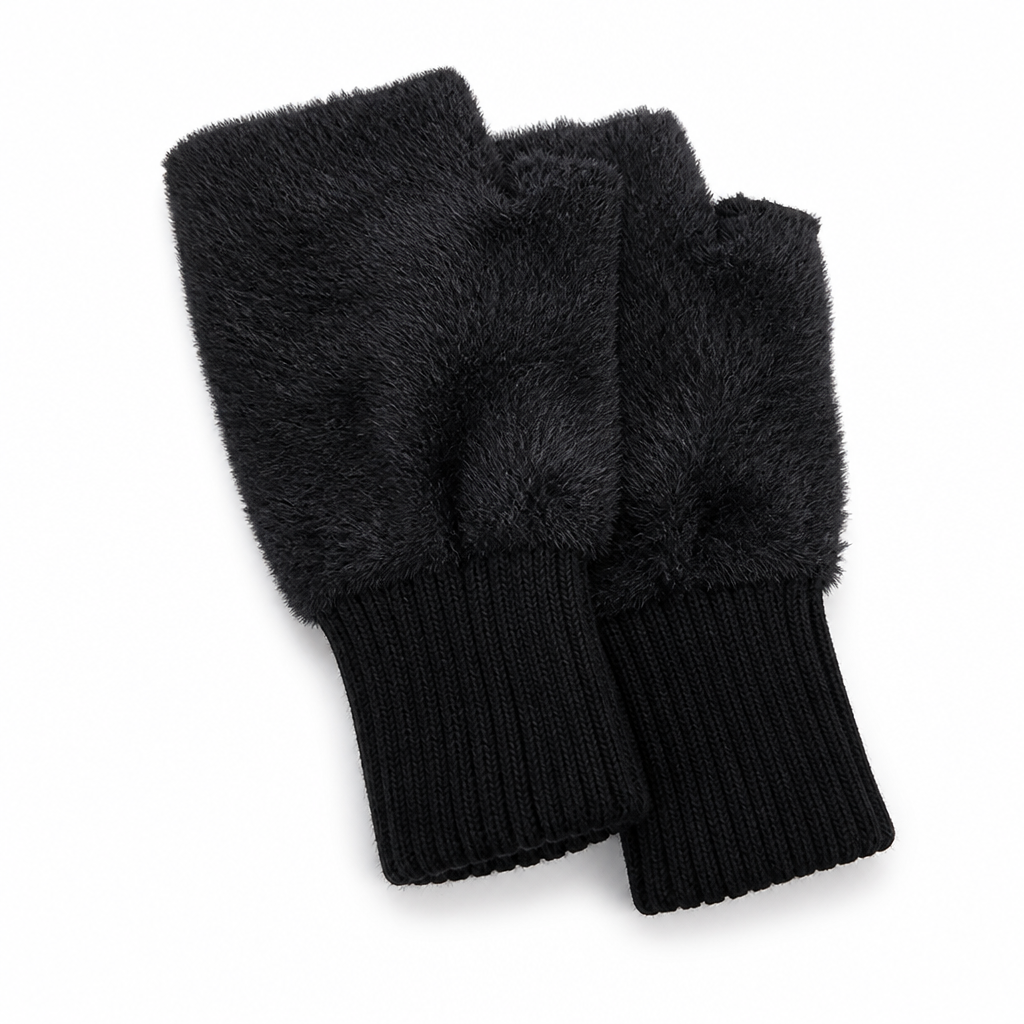 Vingerloze winterhandschoenen | Touchscreen-bediening | Fleecevoering & lange boorden