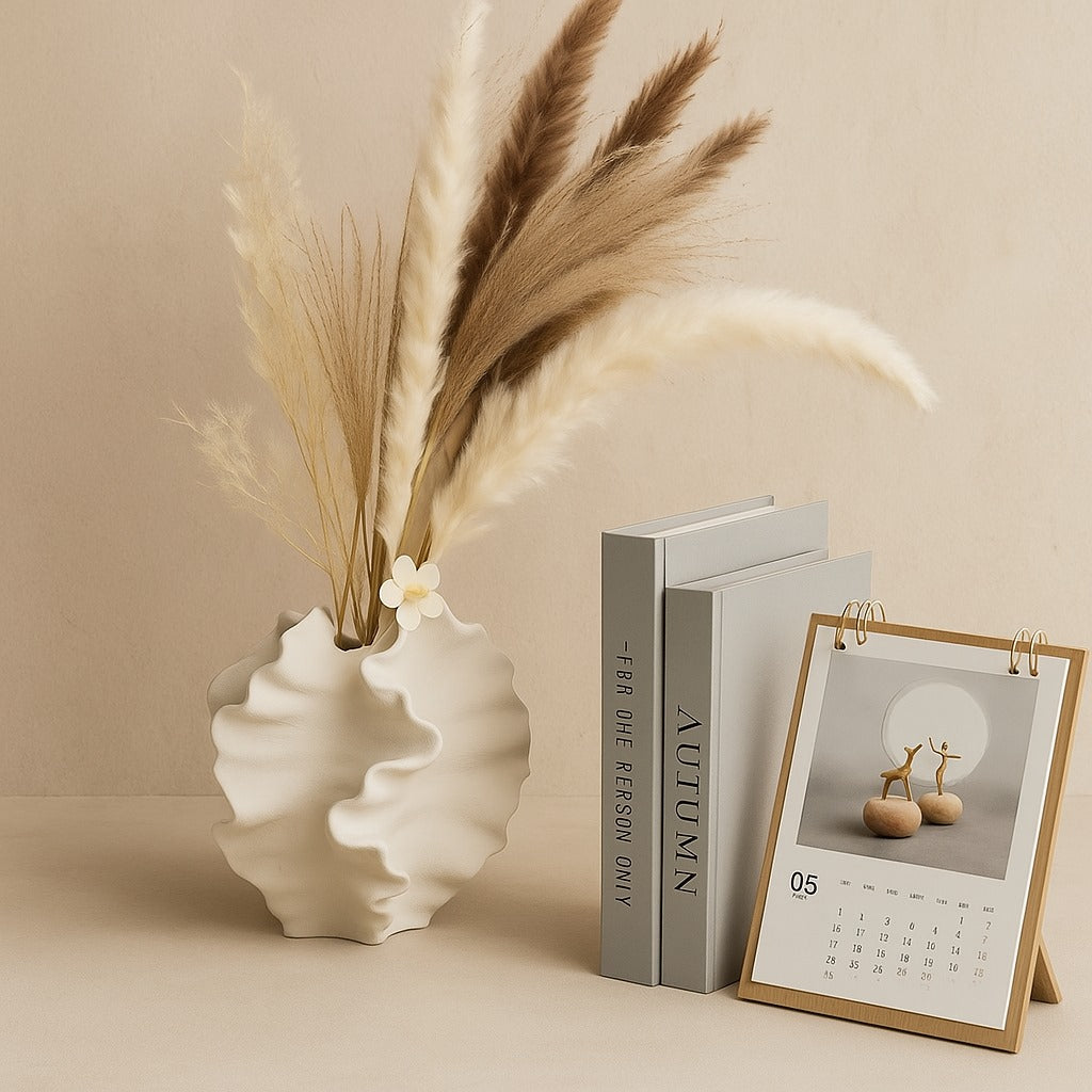 Golvende Muurdecoratie met Oceaangeïnspireerde Textuur voor Elegante Interieurs
