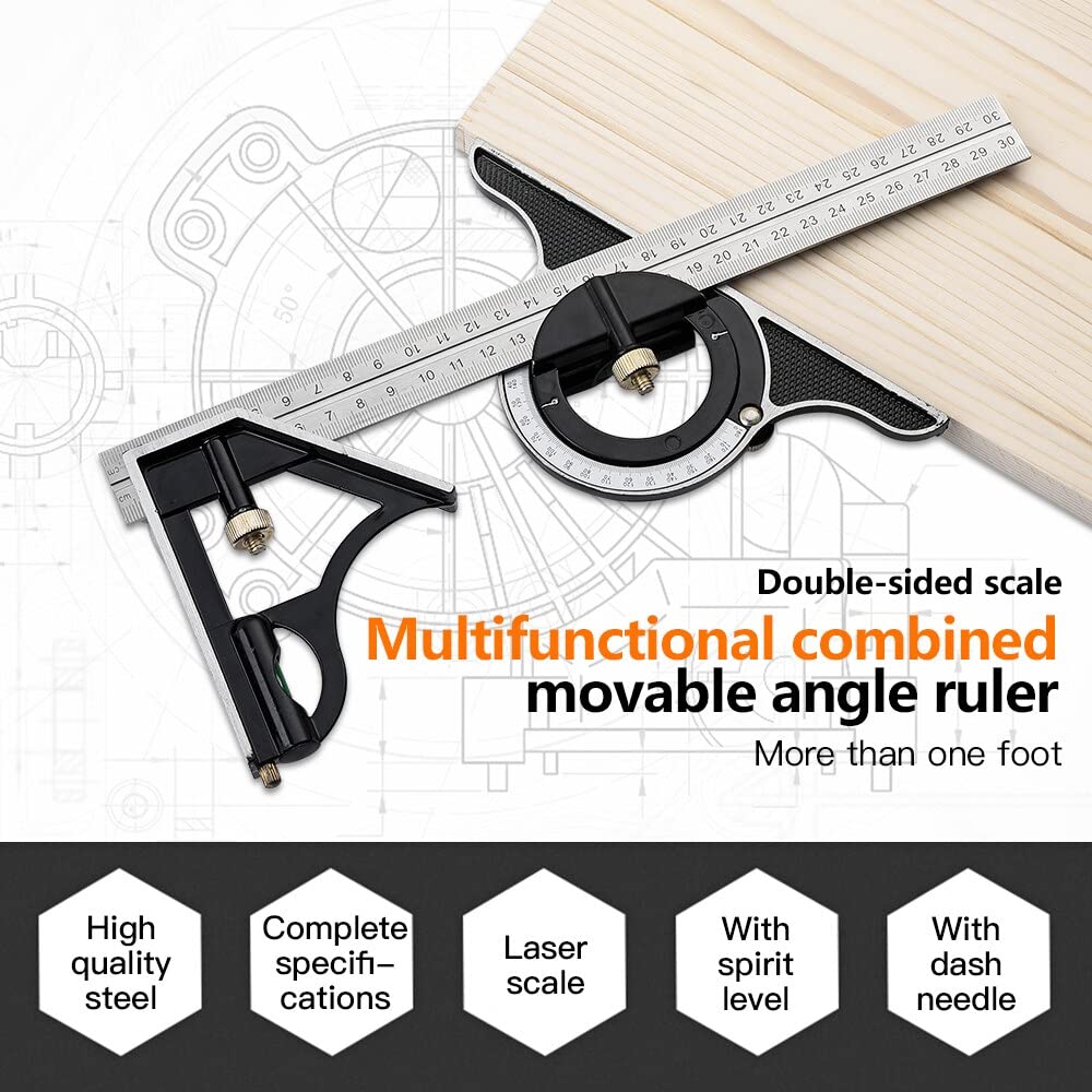 AdjustiRuler - Multifunctional combination of movable angle rulers