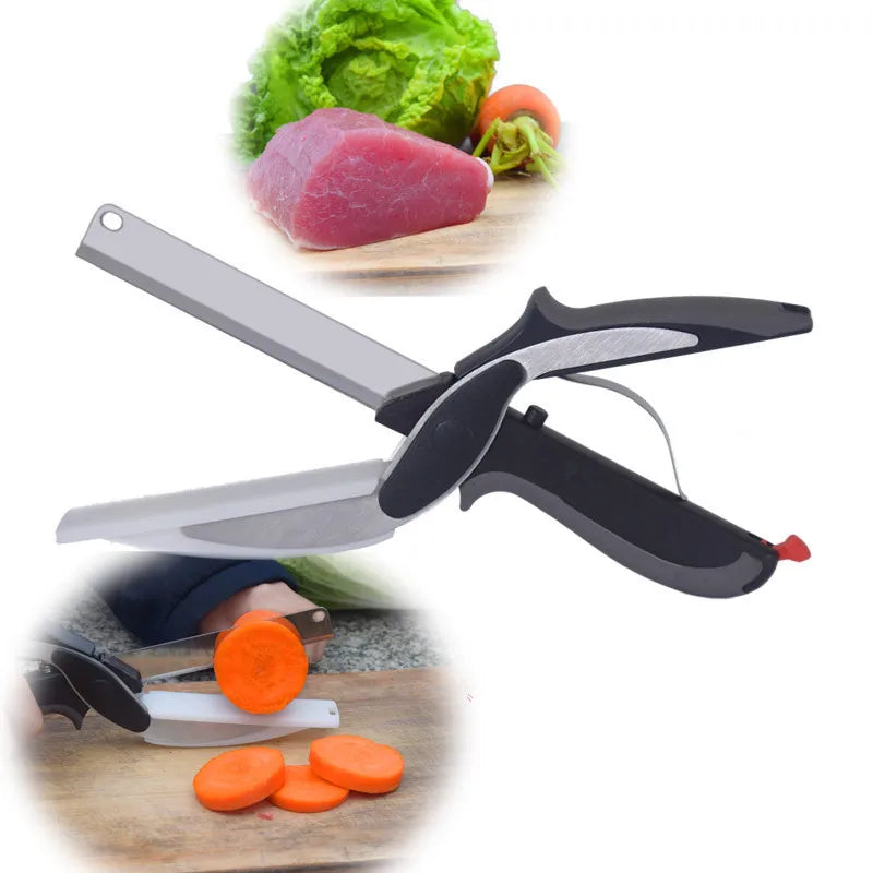 50% OFF | CleverCutter™ - 2-in-1 Stainless Steel Kitchen Scissors [Last Day Sale]