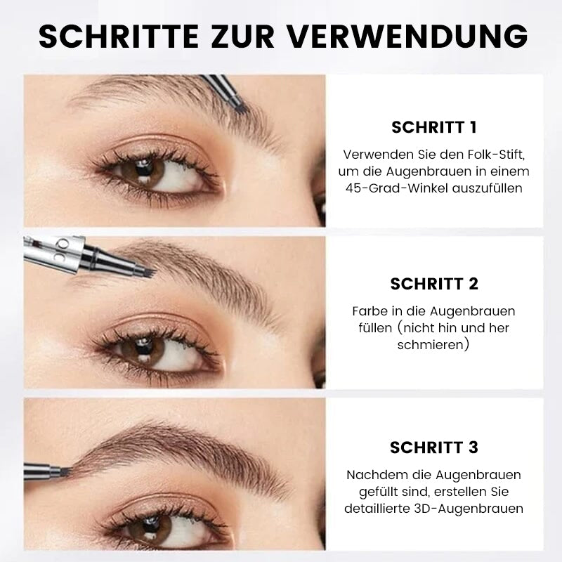 Waterdichte 3D Oogwenkpotlood met Vier Vorkpunten