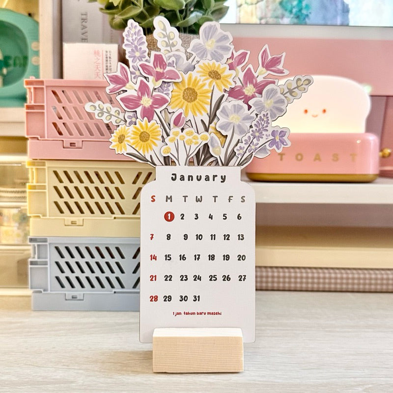 50% OFF | BloomTime - Flower Desk Calendar [Last Day of Sale]