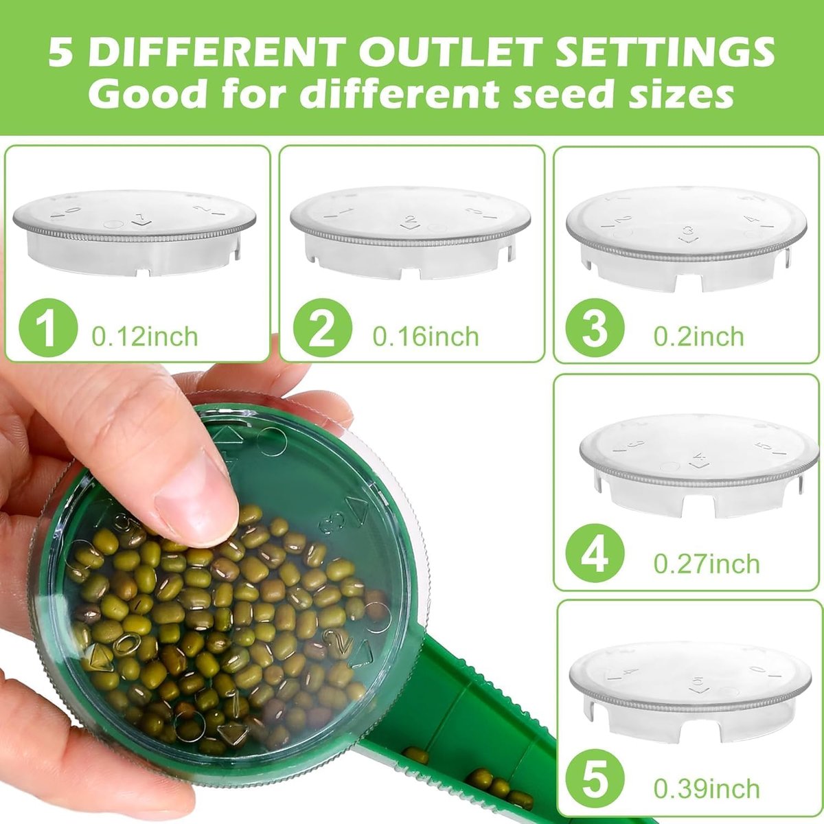 SeedMate - Planting skewer with 12-hole template
