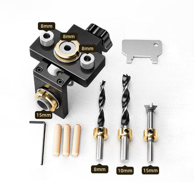 FlexiPunch - 3 in 1 Adjustable Woodworking Drill Bit Inserter Punching Tool